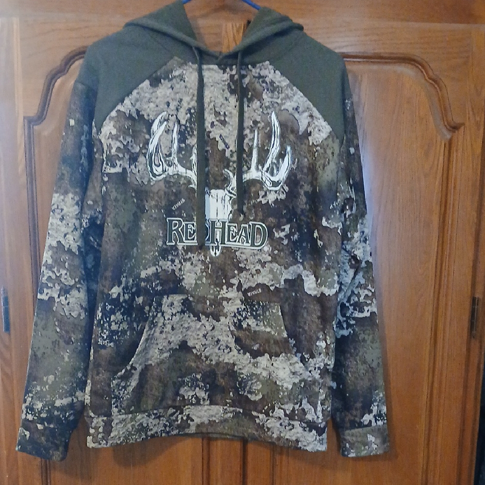 RedHead Green and Brown Camouflage Hoodie